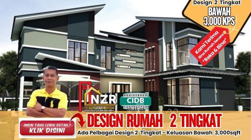 7- Design Rumah - 2 Tingkat - Bawah 3,000sqft-Pelan Lantai-Kontraktor Ubahsuai & Bina Rumah - NZR Properties
