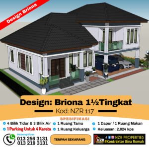 Read more about the article Banglo Satu Setengah Tingkat – NZR117-VILLA BRIONA