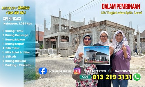 Projek pelanggan dalam pembinaan Design Mutiara NZR156 di Kapar, Selangor.