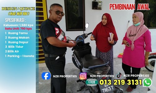 Pembinaan awal rumah pelanggan Design Quince NZR106 di Subang, Selangor.