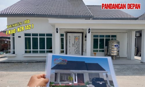 Pandangan depan rumah Design Iris NZR142 di Puchong, Selangor.