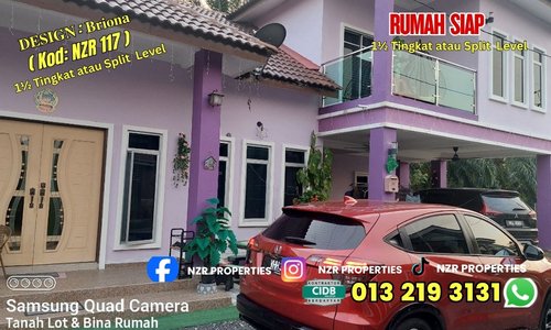 Rumah 1ยฝ tingkat Split Level Design Briona siap dibina oleh NZR Properties di Ijok.