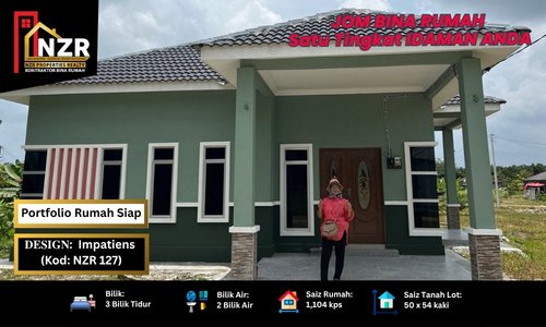 Portfolio rumah siap Design Impatiens NZR127 1,104 kps 3 bilik di Kajang Selangor