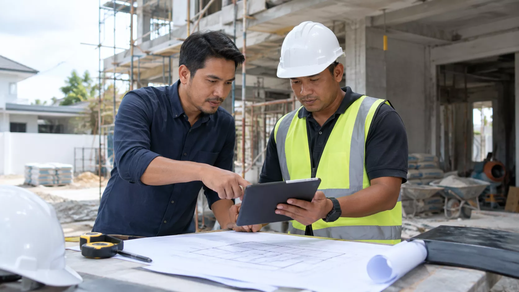 Semakan quotation bahan binaan untuk projek bina rumah