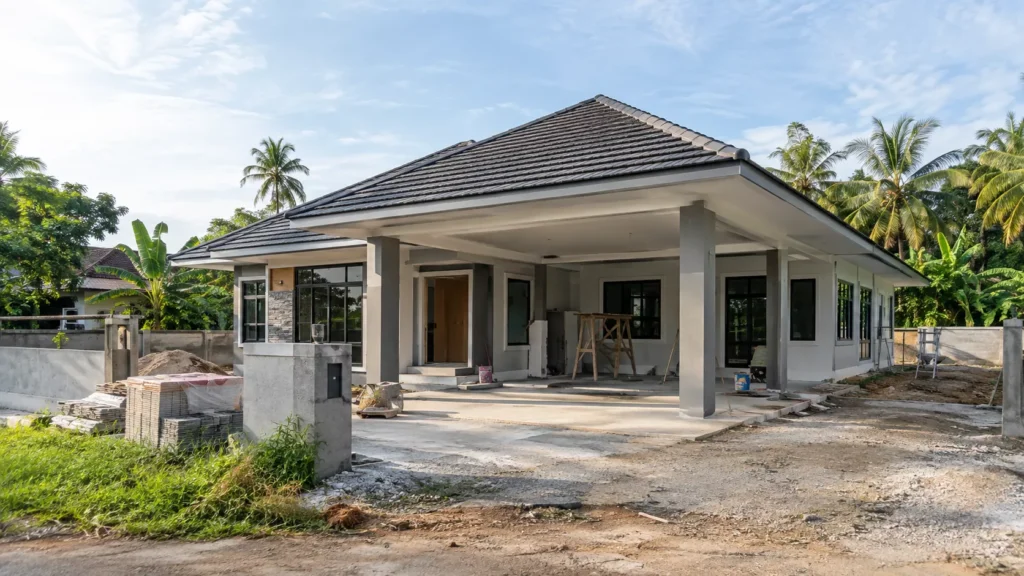 Proses membina rumah moden atas tanah sendiri di Malaysia