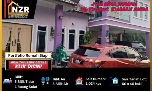 Portfolio testimoni pelanggan rumah Briona NZR117 1½ tingkat 2,024 kps 5 bilik 3 bilik air di Ijok