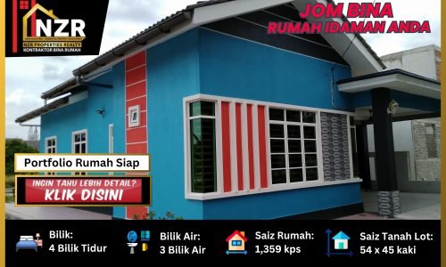 Portfolio testimoni pelanggan rumah Cassandra NZR139 satu tingkat 1,359 kps 4 bilik 3 bilik air di Shah Alam