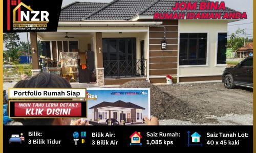 Portfolio testimoni pelanggan rumah Victoria NZR145 satu tingkat 1,085 kps 3 bilik 3 bilik air di Kuala Selangor