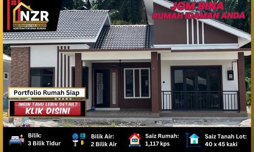 Portfolio testimoni pelanggan rumah Melcia NZR158 satu tingkat 1,117 kps 3 bilik 3 bilik air di Jenjarom