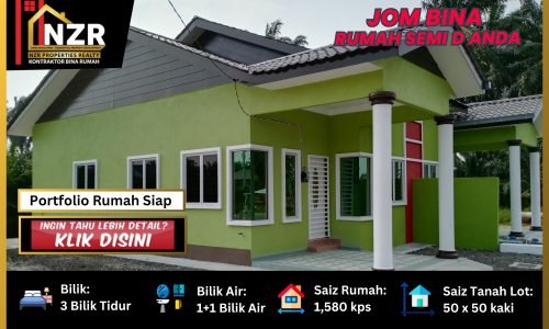 Portfolio testimoni pelanggan rumah Semi D Quince NZR106 1,580 kps 3 bilik dan 1+1 bilik air di Subang