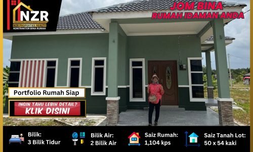 Portfolio testimoni pelanggan rumah Impatiens NZR127 satu tingkat 1,104 kps 3 bilik 2 bilik air di Kajang